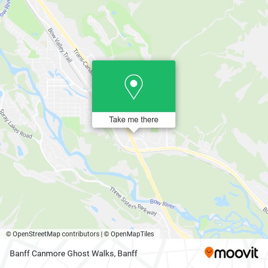 Banff Canmore Ghost Walks map