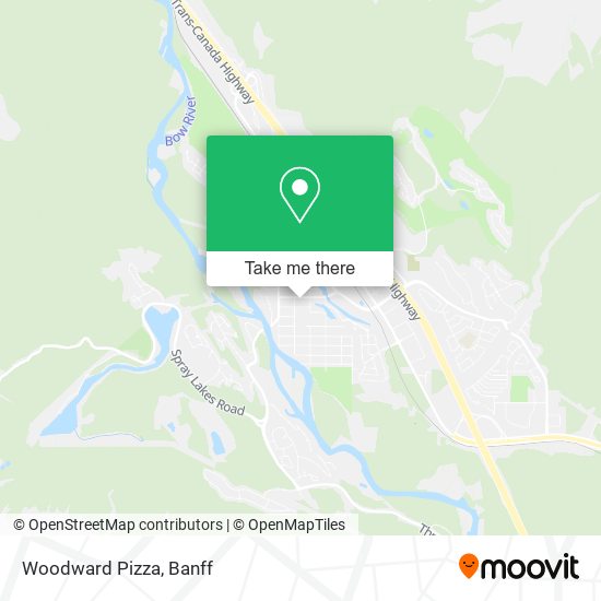 Woodward Pizza map