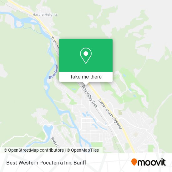 Best Western Pocaterra Inn map