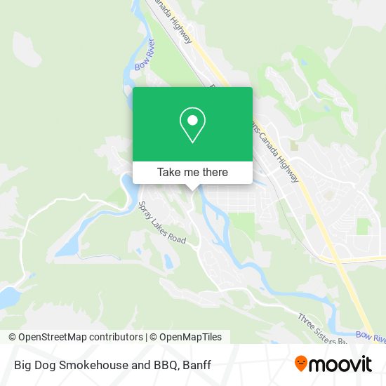 Big Dog Smokehouse and BBQ map