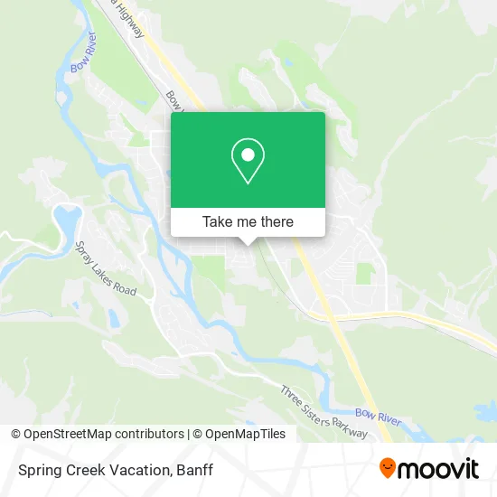 Spring Creek Vacation map