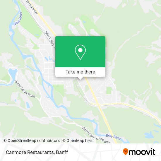 Canmore Restaurants map