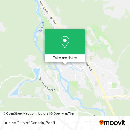 Alpine Club of Canada map