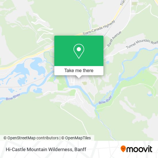 Hi-Castle Mountain Wilderness map