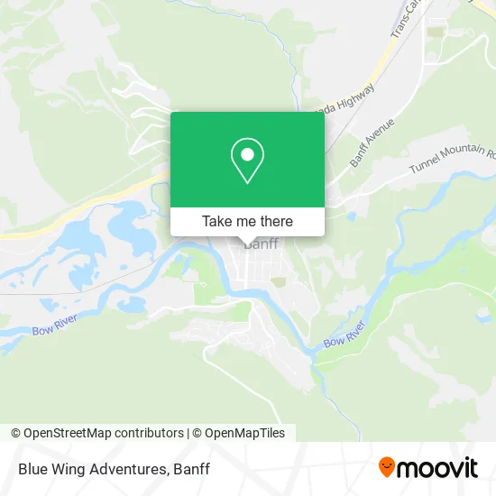 Blue Wing Adventures map