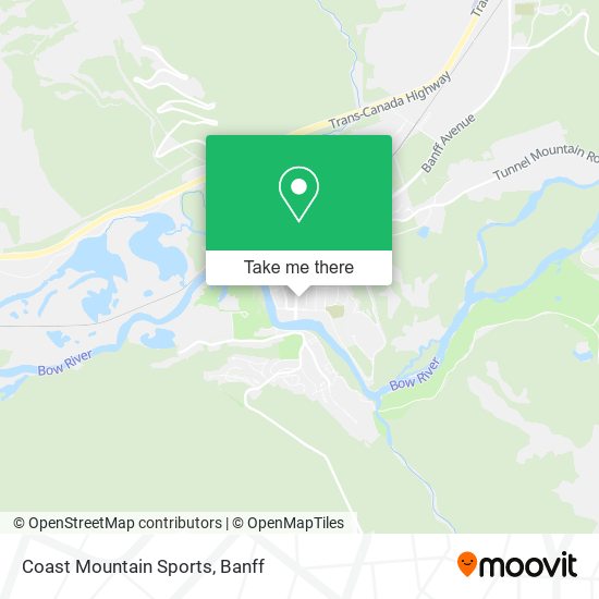 Coast Mountain Sports map