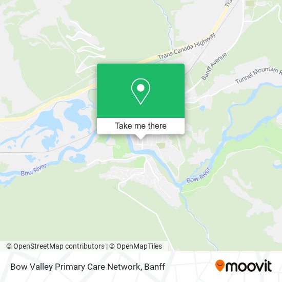 Bow Valley Primary Care Network map