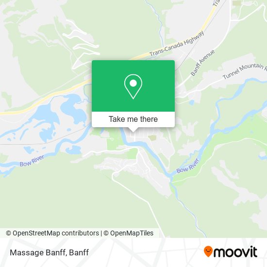 Massage Banff map