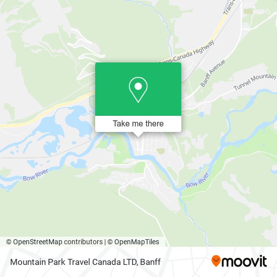 Mountain Park Travel Canada LTD map