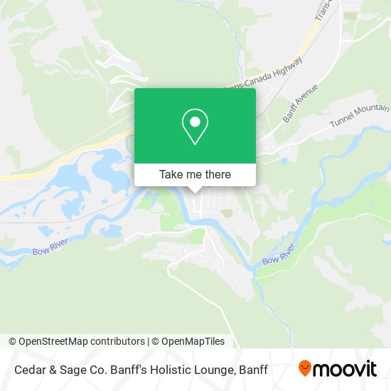Cedar & Sage Co. Banff's Holistic Lounge map