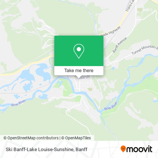 Ski Banff-Lake Louise-Sunshine map