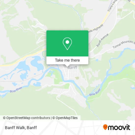 Banff Walk map