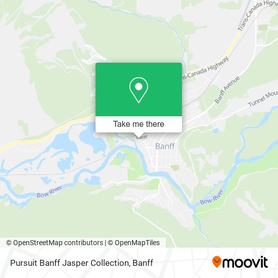 Pursuit Banff Jasper Collection map