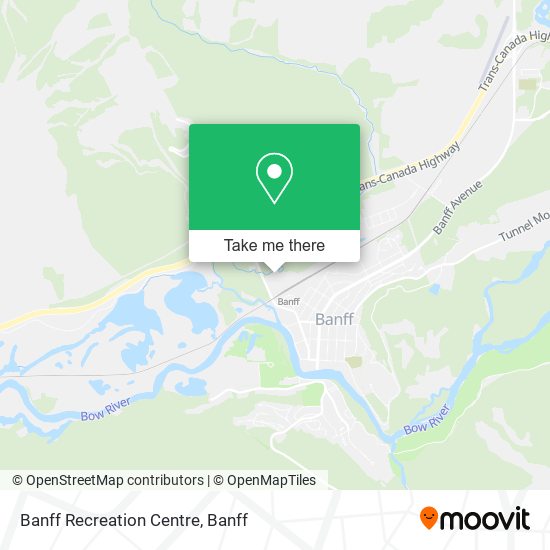 Banff Recreation Centre map