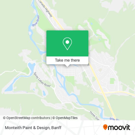 Monteith Paint & Design map