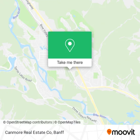 Canmore Real Estate Co map