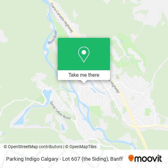 Parking Indigo Calgary - Lot 607 (the Siding) map