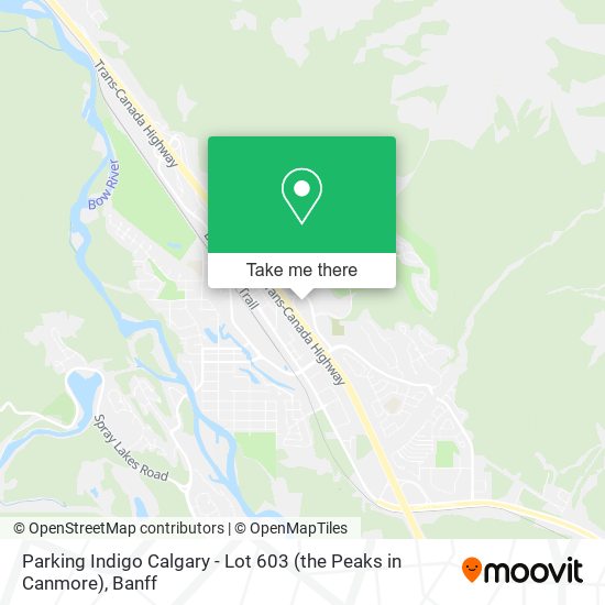 Parking Indigo Calgary - Lot 603 (the Peaks in Canmore) plan