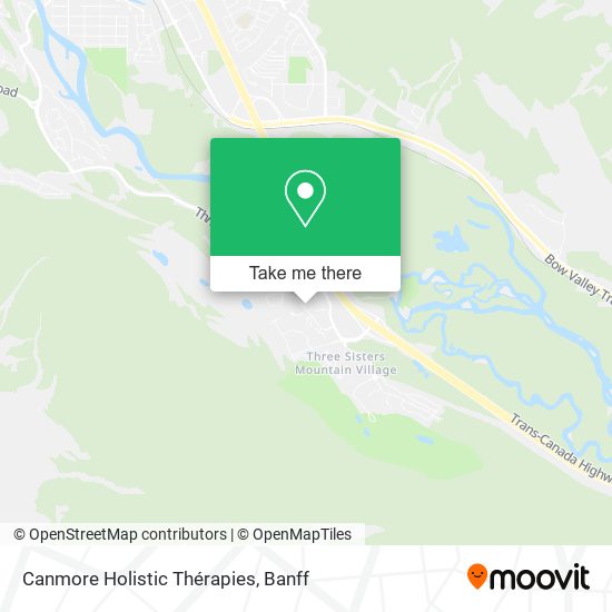 Canmore Holistic Thérapies map