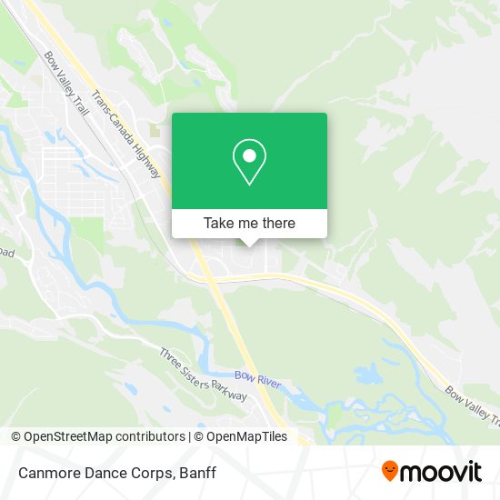 Canmore Dance Corps map