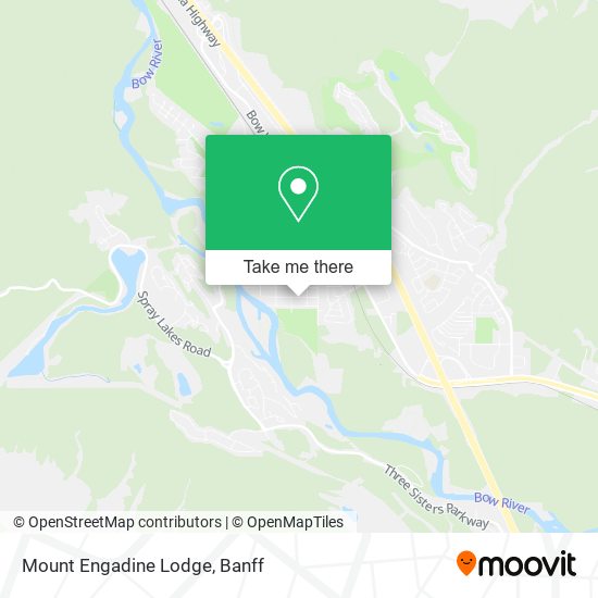 Mount Engadine Lodge map
