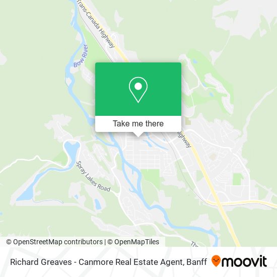 Richard Greaves - Canmore Real Estate Agent map