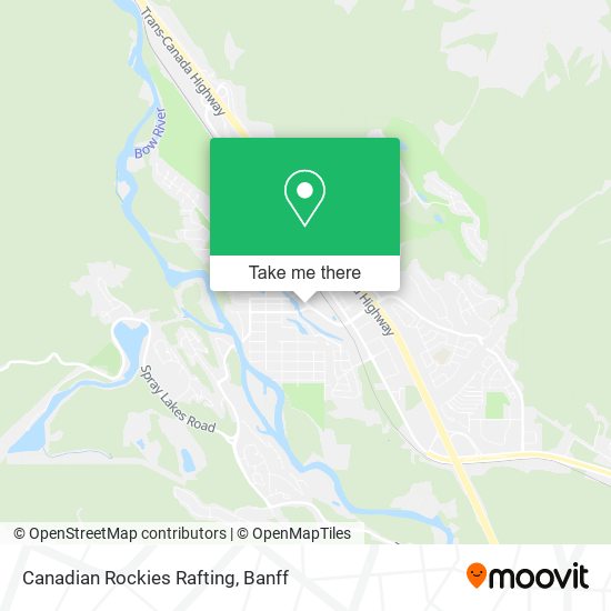 Canadian Rockies Rafting map