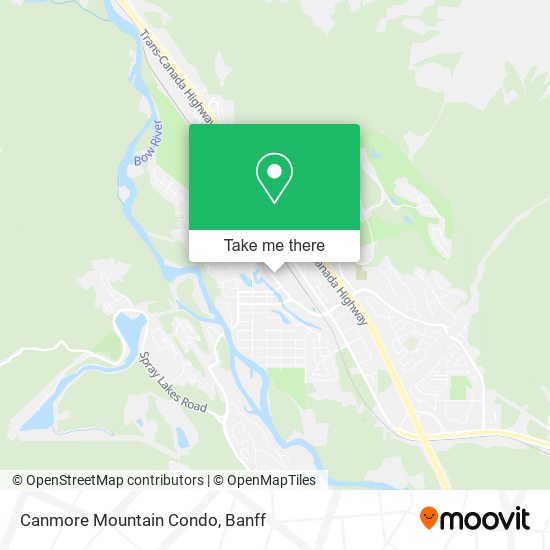 Canmore Mountain Condo map