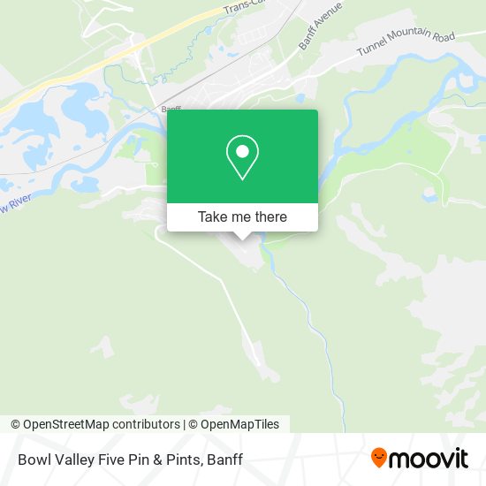 Bowl Valley Five Pin & Pints map