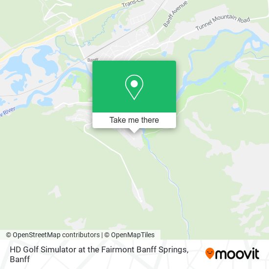 HD Golf Simulator at the Fairmont Banff Springs plan
