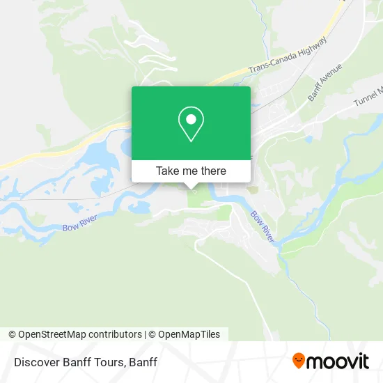 Discover Banff Tours map