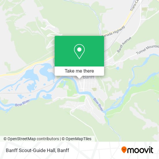 Banff Scout-Guide Hall map