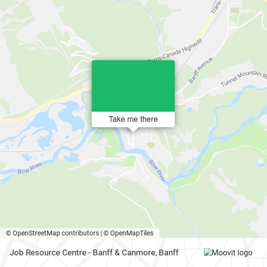 Job Resource Centre - Banff & Canmore map