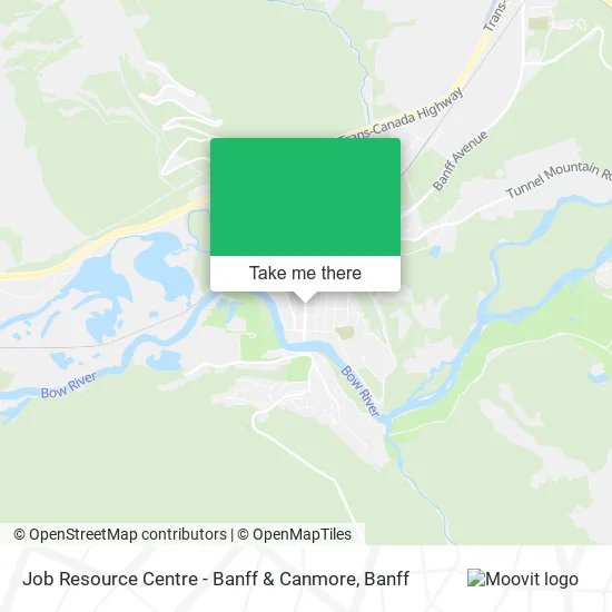 Job Resource Centre - Banff & Canmore map