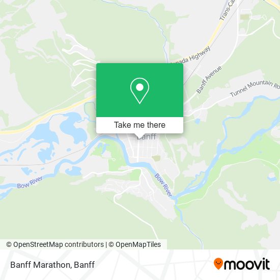 Banff Marathon map
