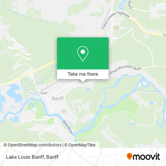 Lake Louis Banff map