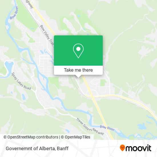 Governemnt of Alberta map