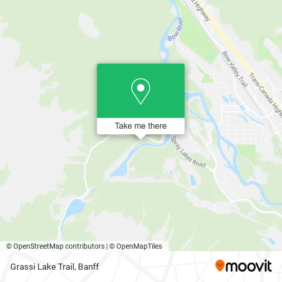 Grassi Lake Trail map