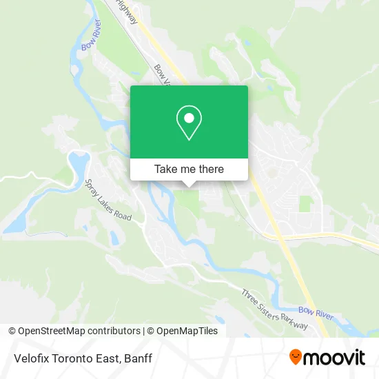 Velofix Toronto East map