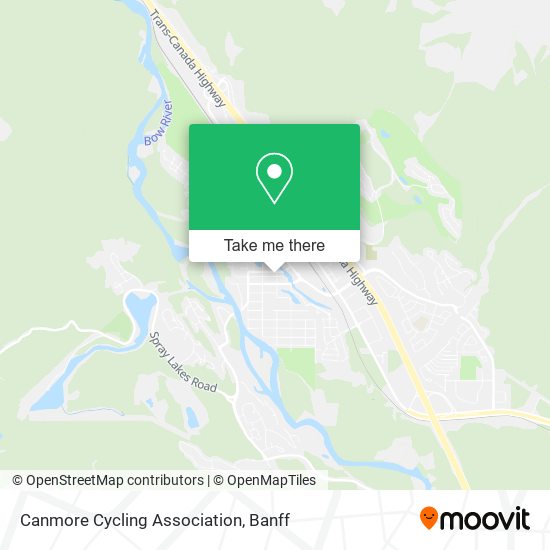 Canmore Cycling Association map