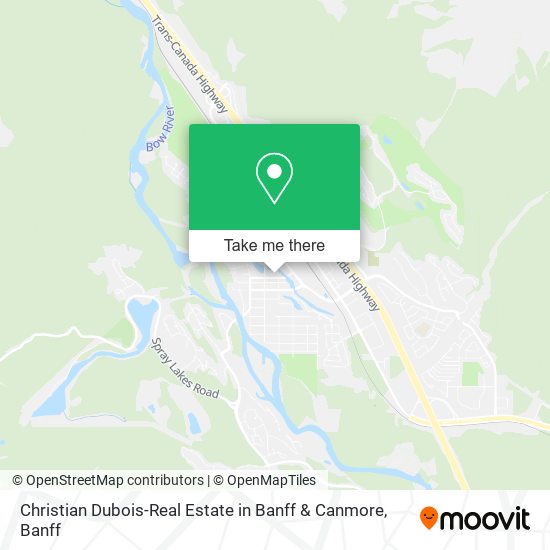 Christian Dubois-Real Estate in Banff & Canmore map