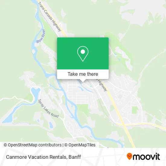 Canmore Vacation Rentals map