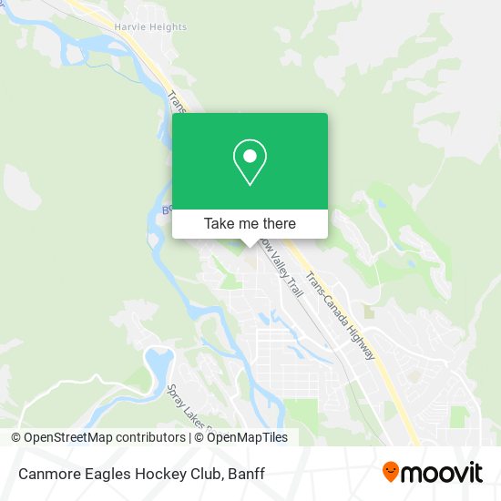 Canmore Eagles Hockey Club map