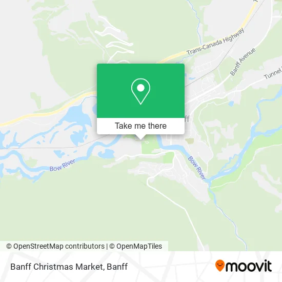 Banff Christmas Market map