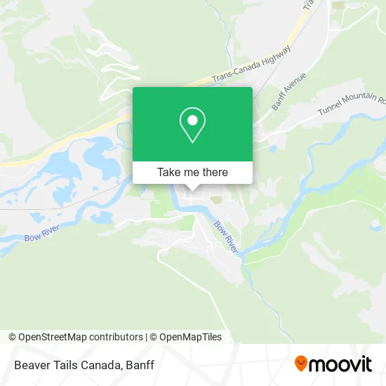 Beaver Tails Canada map