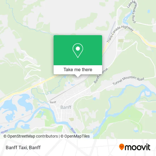 Banff Taxi map