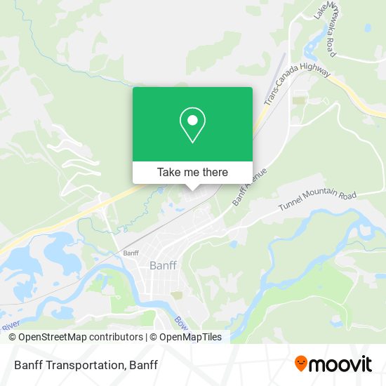 Banff Transportation map