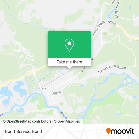 Banff Service map