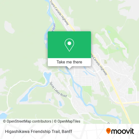 Higashikawa Friendship Trail map