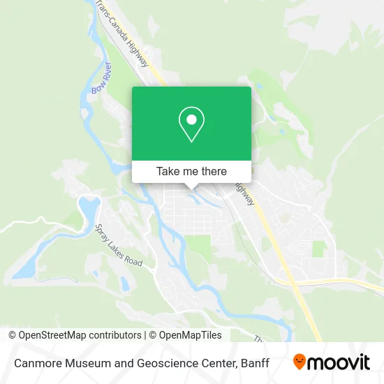 Canmore Museum and Geoscience Center map